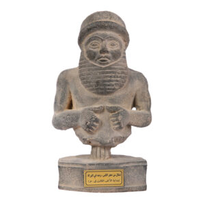 Sumerian Uruk Man Sculpture – Ancient Mesopotamian Figurine