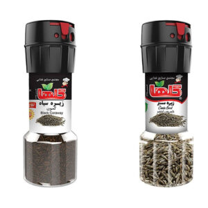 Golha Black & Green Cumin Duo (Zireh) – 30g Grinder‑Top Pack