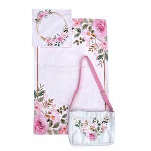Persian Prayer Mat Gift Set with Janamaz & Storage Bag