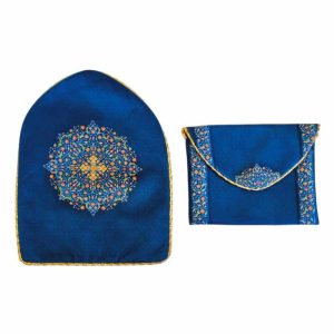 Pocket Prayer Mat with Case – Velvet Mihrab Travel Musallah