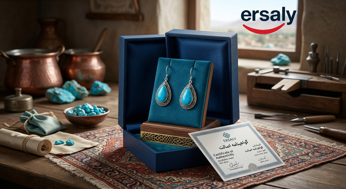 earrings turquoise stone