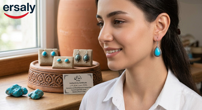 persian turquoise earrings