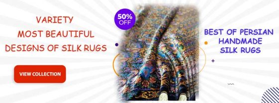 Buy Persian handmade silk rug from iran
