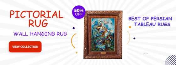 Buy wall rugs hanging, rug tableaue from iran